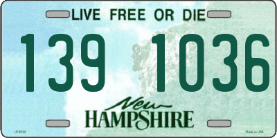 NH license plate 1391036