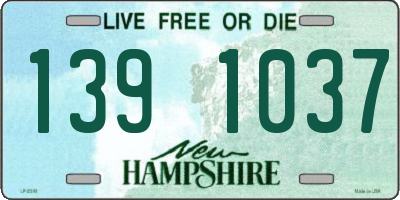 NH license plate 1391037