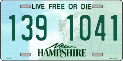NH license plate 1391041