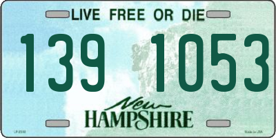 NH license plate 1391053