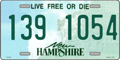 NH license plate 1391054