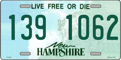 NH license plate 1391062