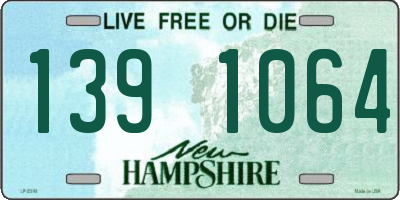 NH license plate 1391064