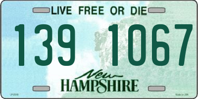 NH license plate 1391067