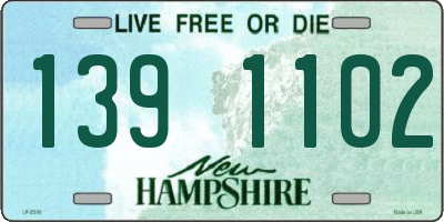 NH license plate 1391102