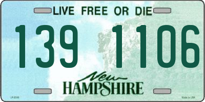 NH license plate 1391106