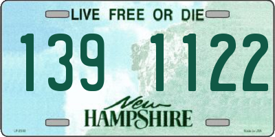 NH license plate 1391122