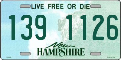 NH license plate 1391126