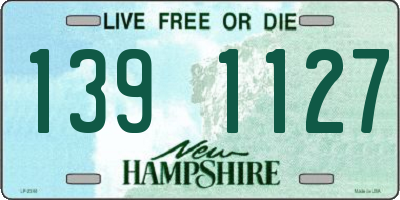 NH license plate 1391127