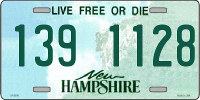 NH license plate 1391128