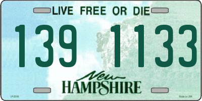 NH license plate 1391133