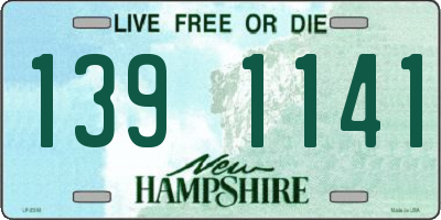 NH license plate 1391141