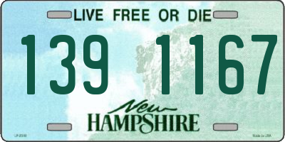 NH license plate 1391167
