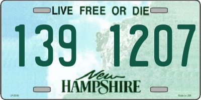 NH license plate 1391207