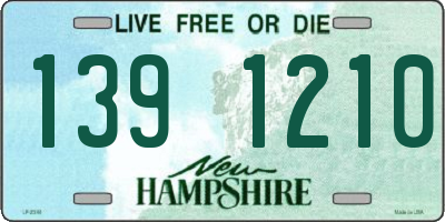 NH license plate 1391210