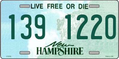 NH license plate 1391220