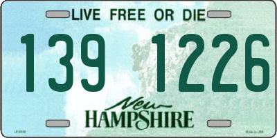 NH license plate 1391226