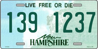 NH license plate 1391237