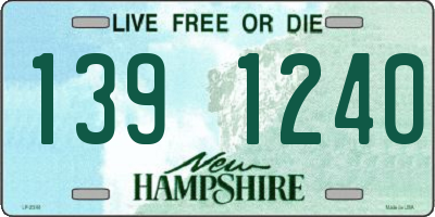 NH license plate 1391240