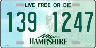 NH license plate 1391247