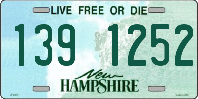 NH license plate 1391252