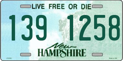 NH license plate 1391258