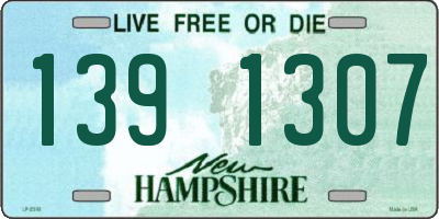 NH license plate 1391307