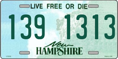 NH license plate 1391313