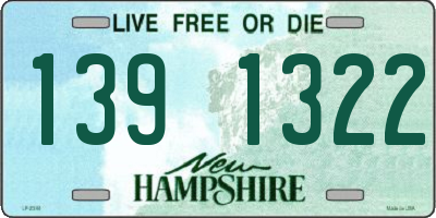 NH license plate 1391322