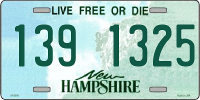 NH license plate 1391325