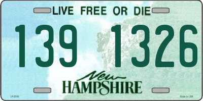 NH license plate 1391326