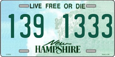 NH license plate 1391333