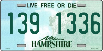 NH license plate 1391336