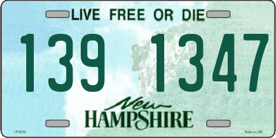 NH license plate 1391347