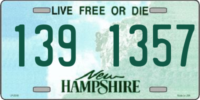 NH license plate 1391357