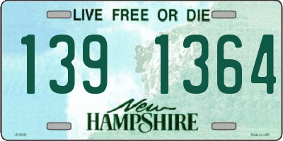 NH license plate 1391364