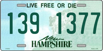 NH license plate 1391377