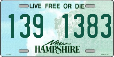 NH license plate 1391383
