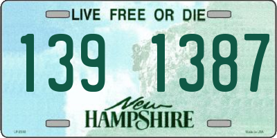 NH license plate 1391387