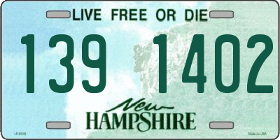 NH license plate 1391402
