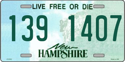 NH license plate 1391407