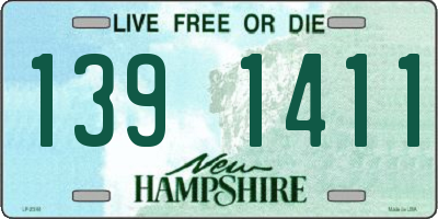 NH license plate 1391411