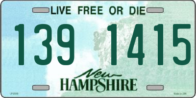 NH license plate 1391415
