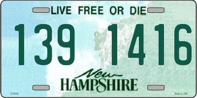 NH license plate 1391416