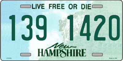 NH license plate 1391420