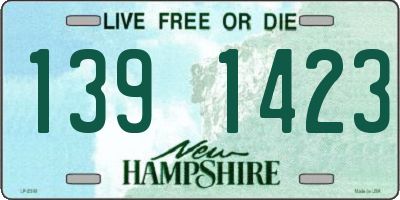 NH license plate 1391423