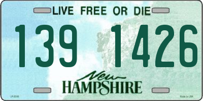 NH license plate 1391426