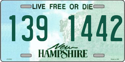 NH license plate 1391442