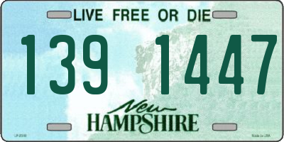NH license plate 1391447