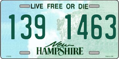 NH license plate 1391463